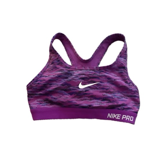 Classic Padded Reflect Nike Pro Sports Bra - Picture 1 of 2